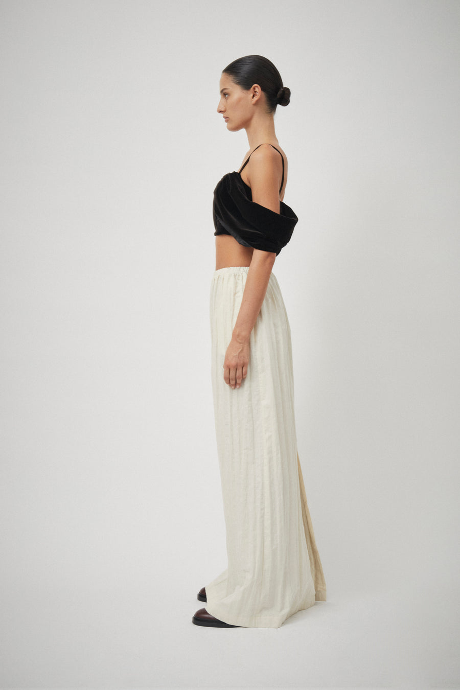 Velvet Drape Detail Crop