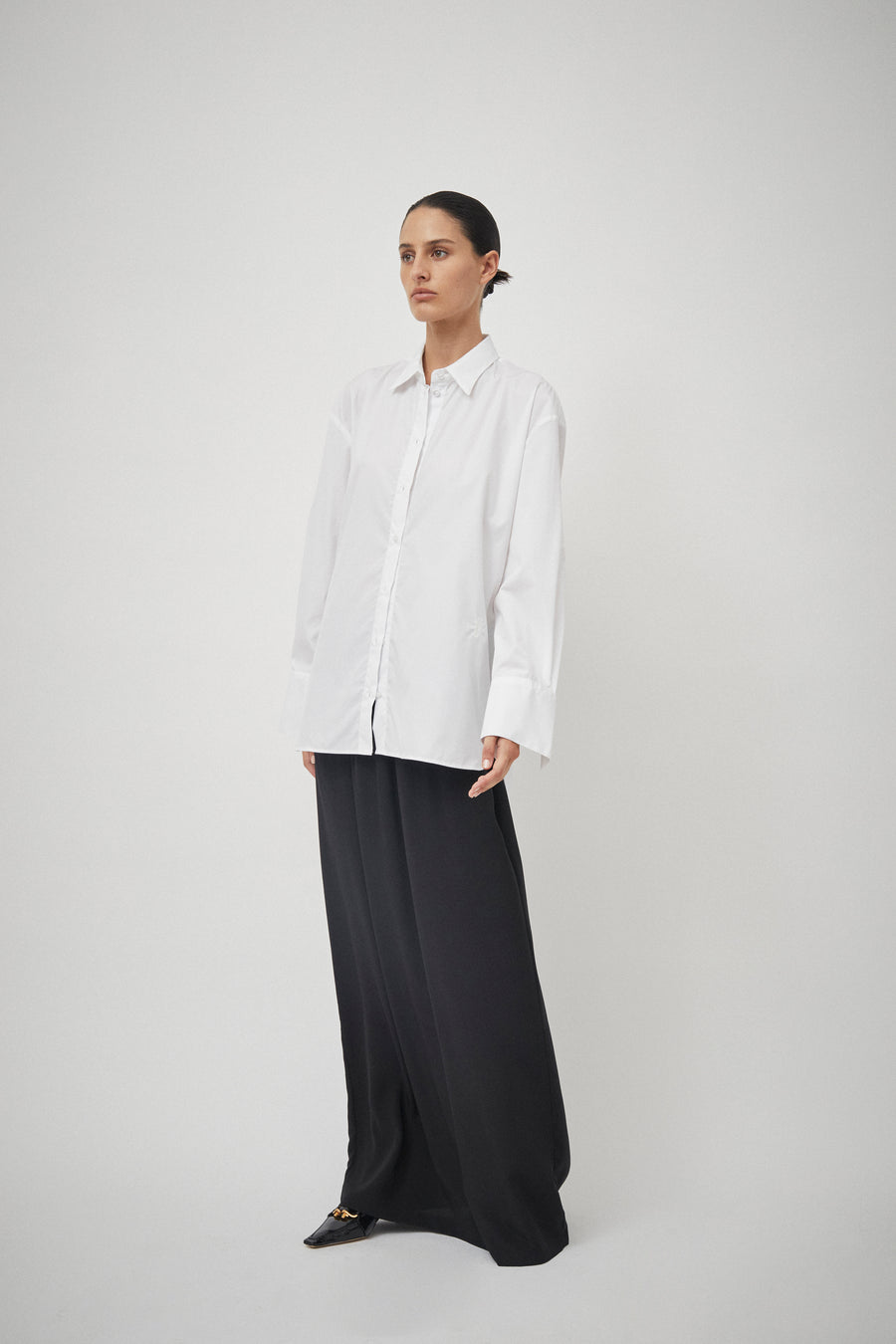Silk Elastic Waist Skirt