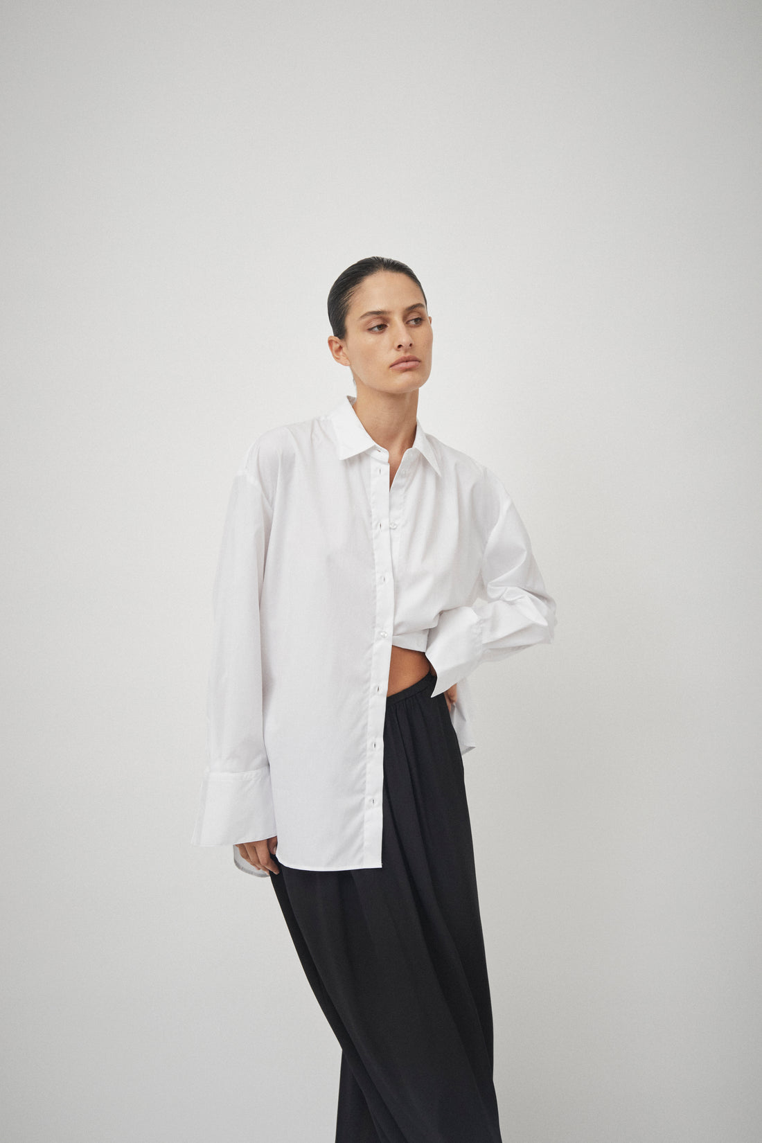 Silk Elastic Waist Skirt