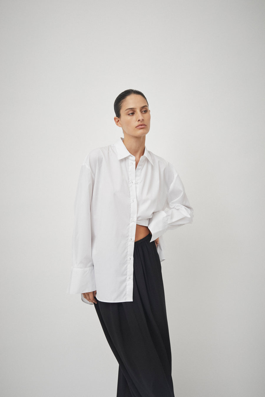 Silk Elastic Waist Skirt