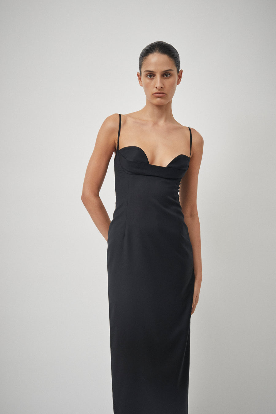 Cowl Neck Pencil Dress