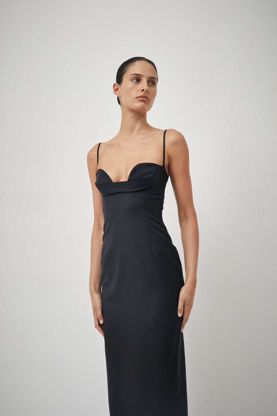 Cowl Neck Pencil Dress
