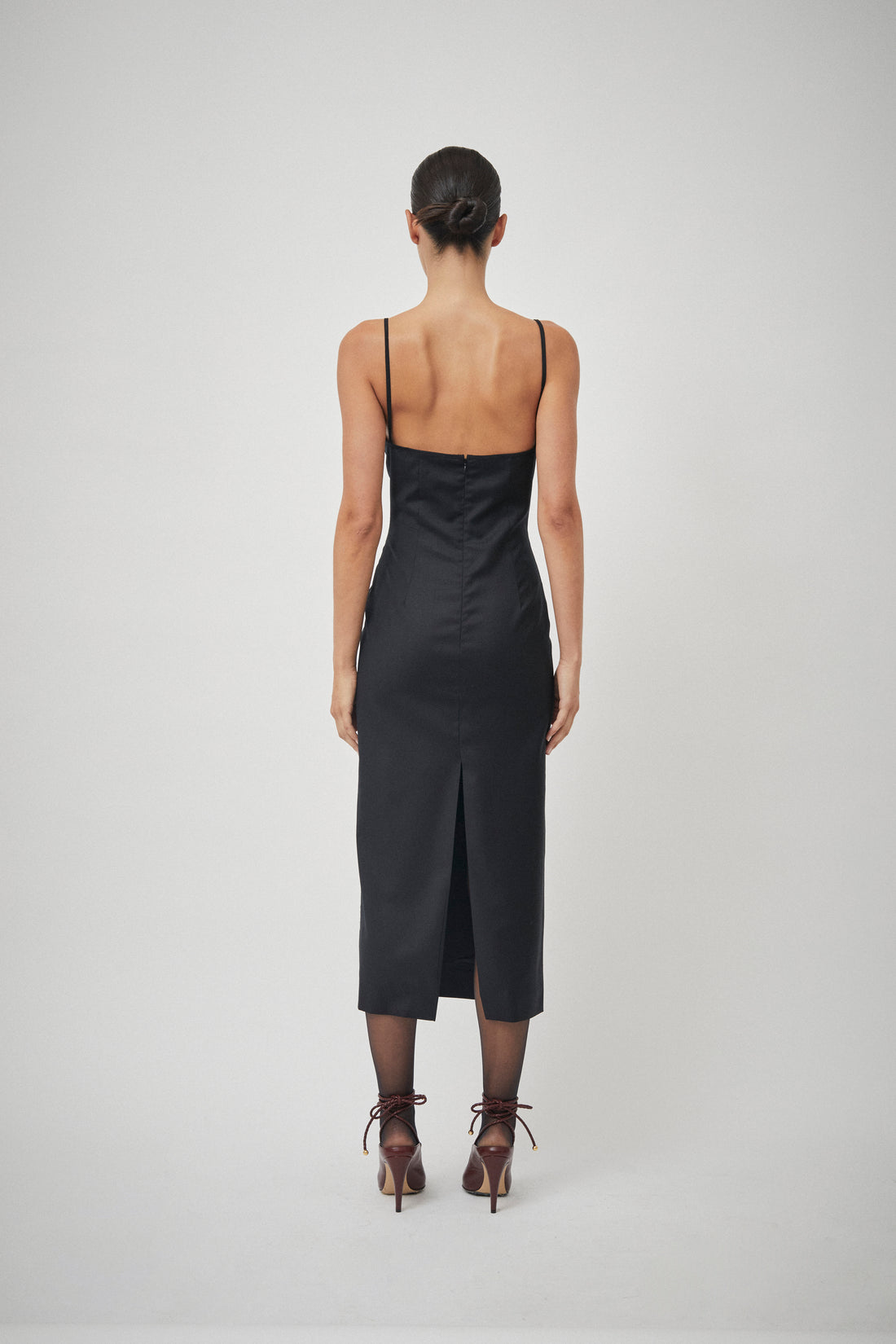 Cowl Neck Pencil Dress