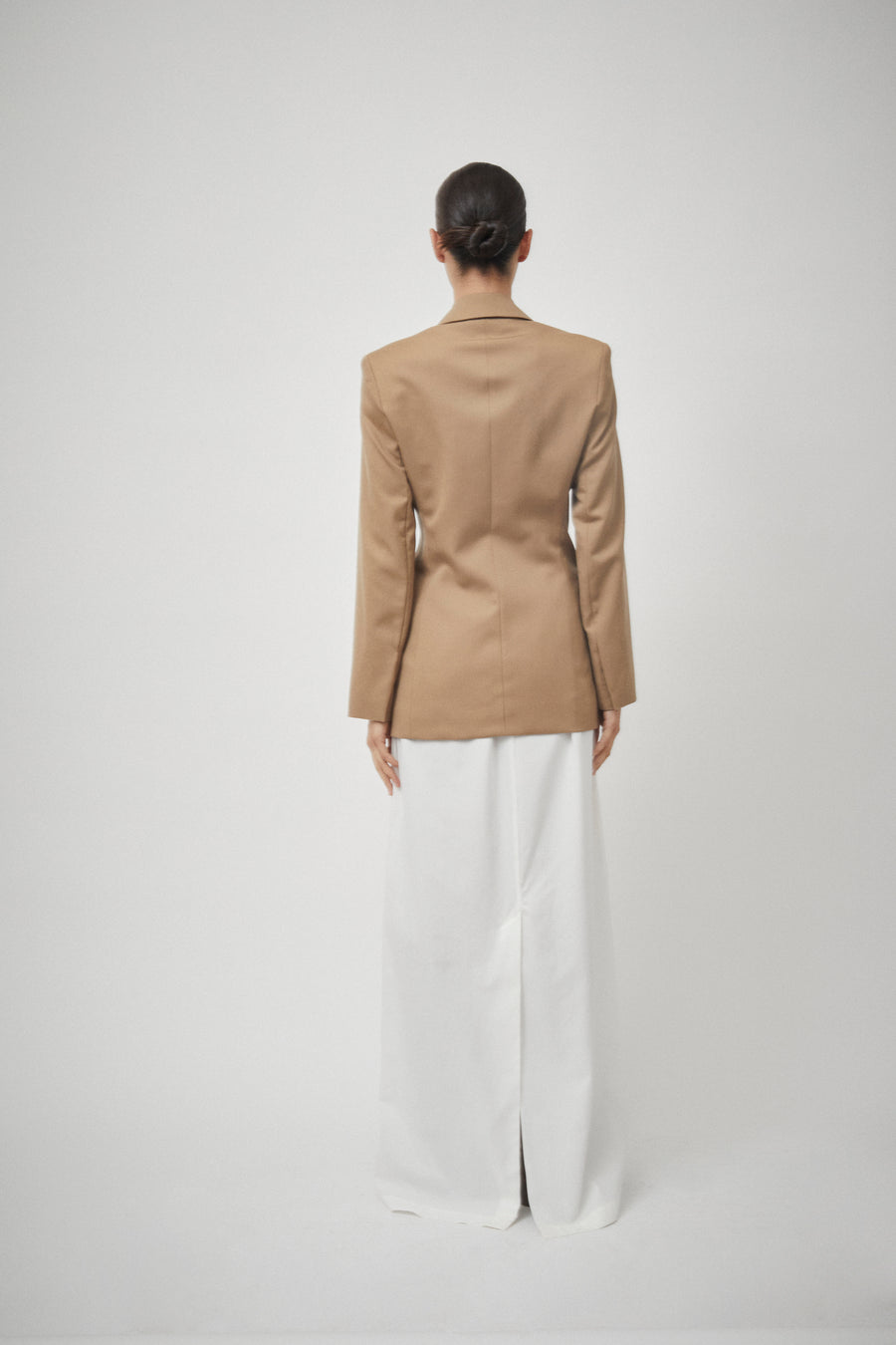 Drill Elastic Waist Skirt
