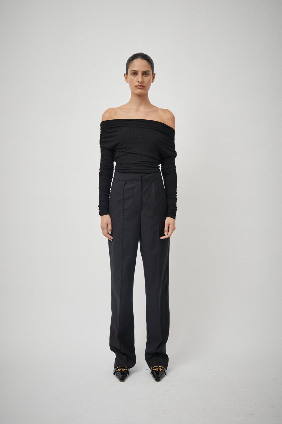 Sheer Long Sleeve Glove Top