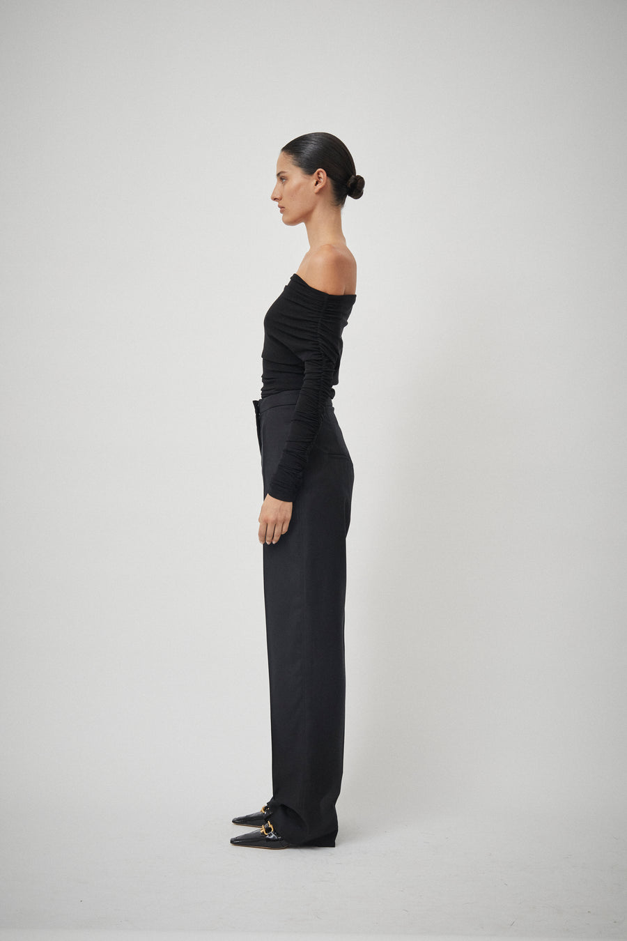 Sheer Long Sleeve Glove Top