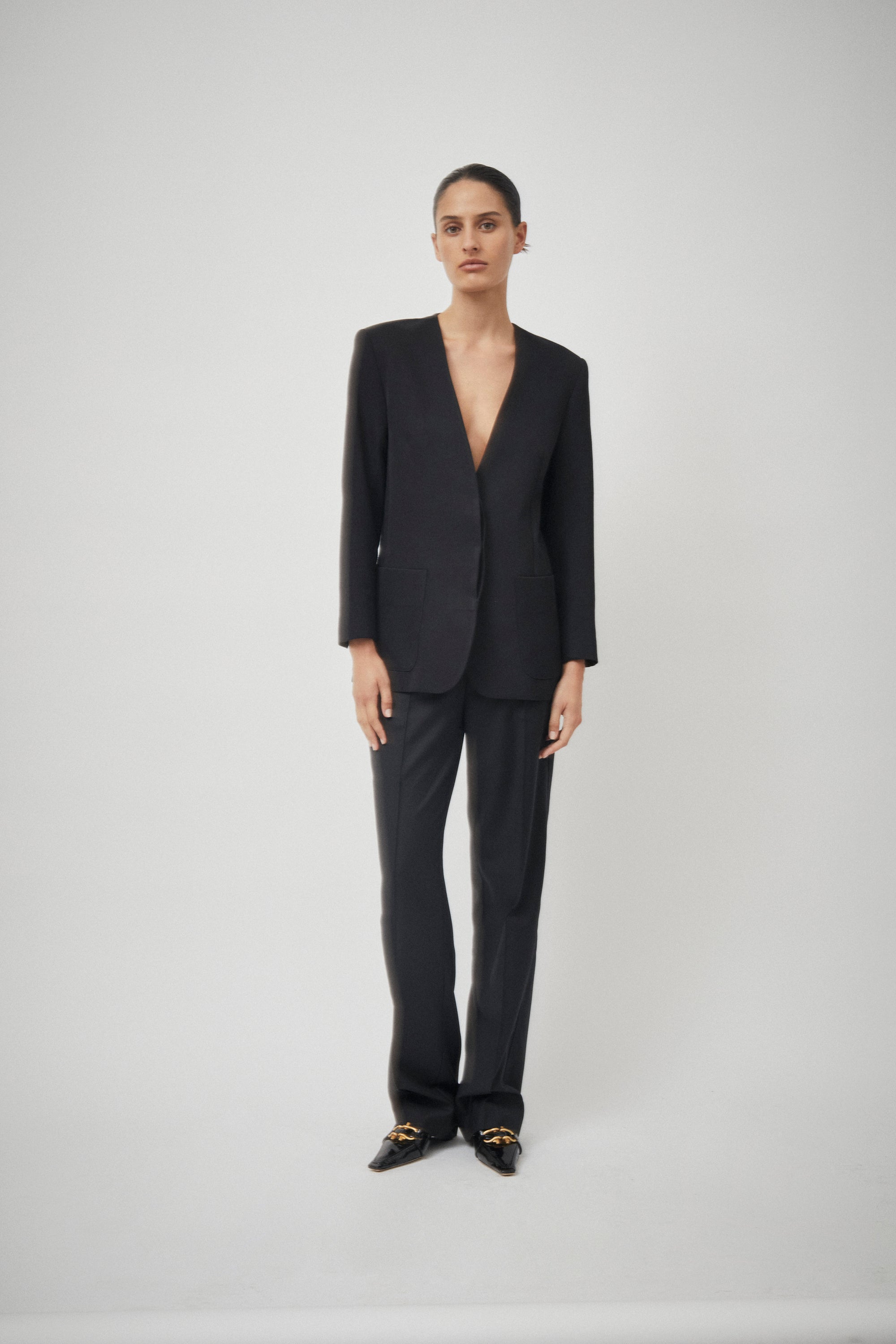 Summer Collarless Blazer