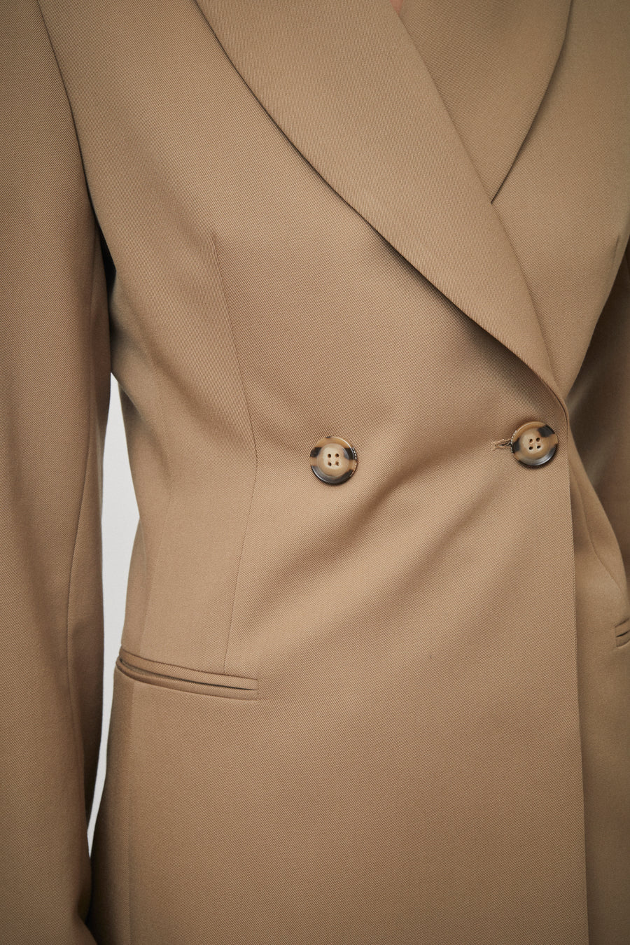 Wool Double Breasted Blazer
